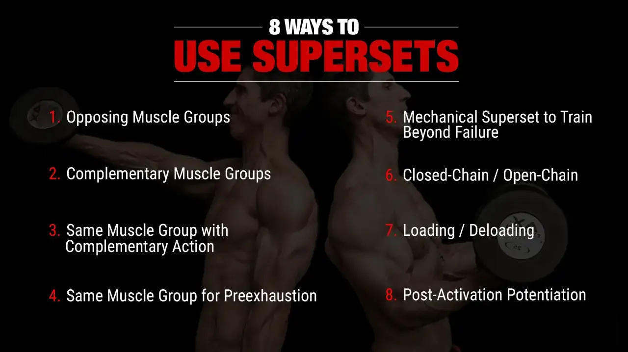 Tv&aring; muskul&ouml;sa m&auml;n visar 8 s&auml;tt att anv&auml;nda superset p&aring; gymmet. L&auml;r dig hur du optimerar din tr&auml;ning!