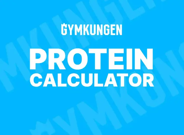 Gymkungen Protein Calculator. Beräkna ditt dagliga protein per kg kroppsvikt enkelt.